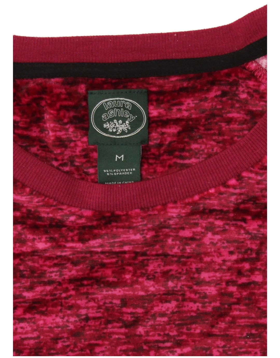 Laura Ashley Damen Top Langarm UK 14 Mittelrosa Polyester