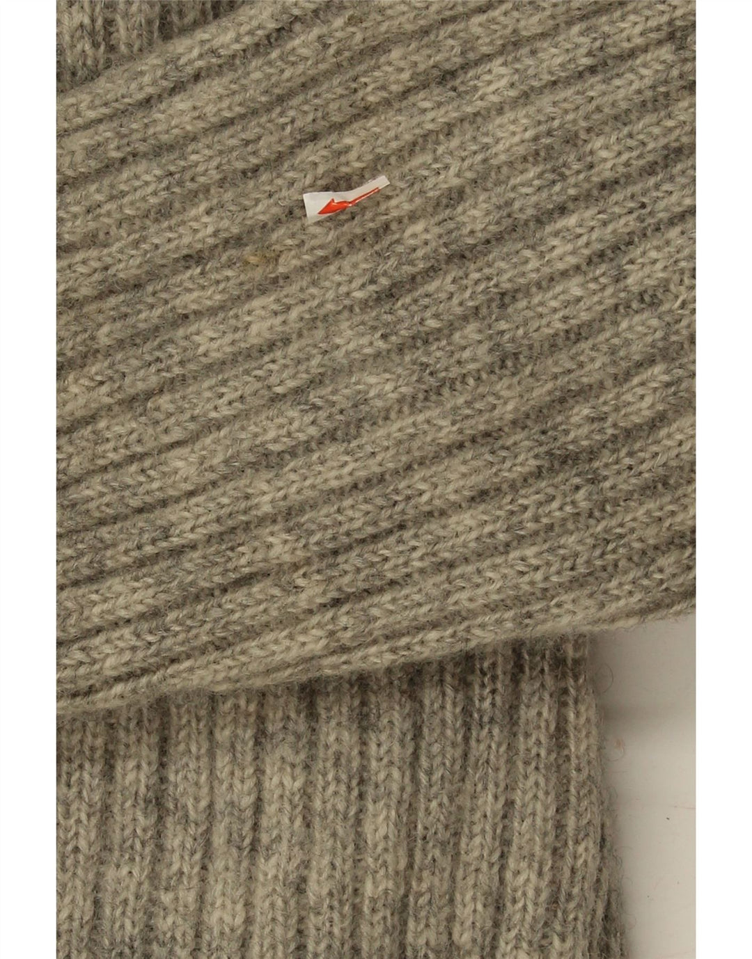 VINTAGE Mens Knit Bomber Jacket UK 36 Small Grey Flecked Vintage Vintage and Second-Hand Vintage from Messina Hembry 