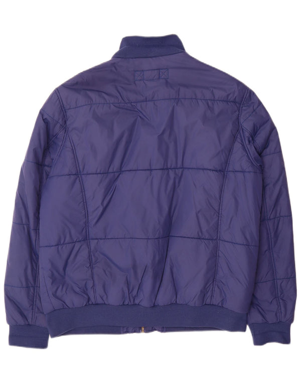 Peckott Herren Wattierte Jacke UK 44 2XL Marineblau Polyamid