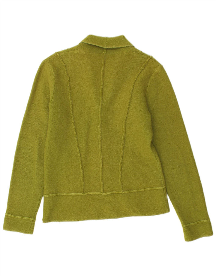 Hobbs Damen-Blazerjacke mit 4 Knöpfen, Gr. 10, Größe S, grüne Merinowolle