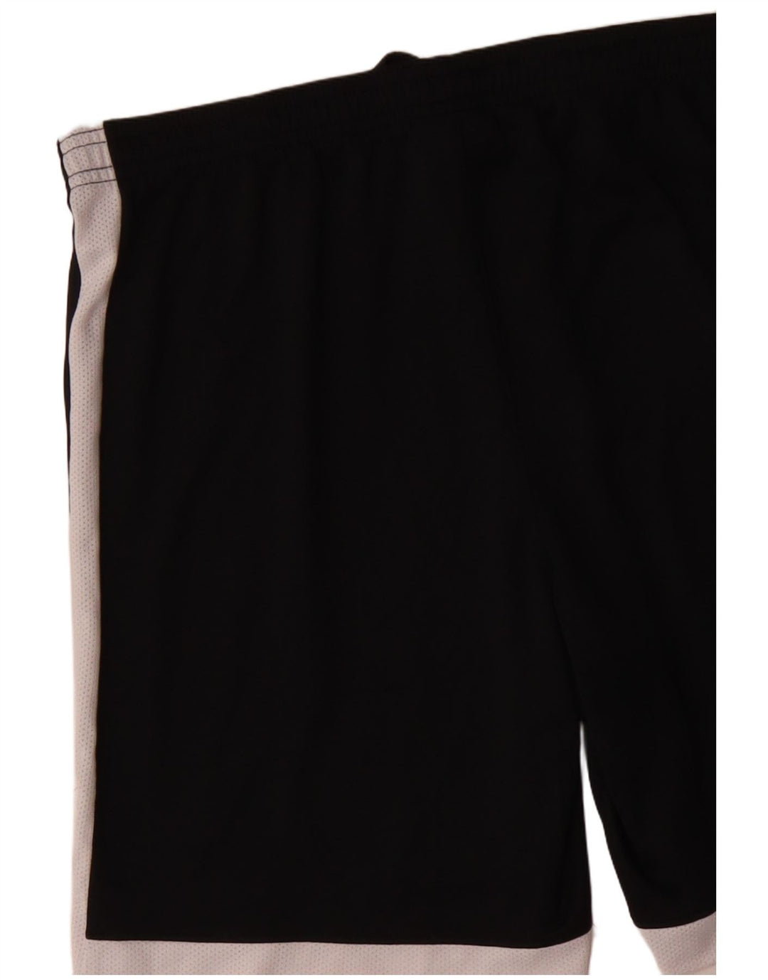 Nike Damen Dri Fit Sport Shorts UK 14 Mittelschwarzes Colourblock-Polyester