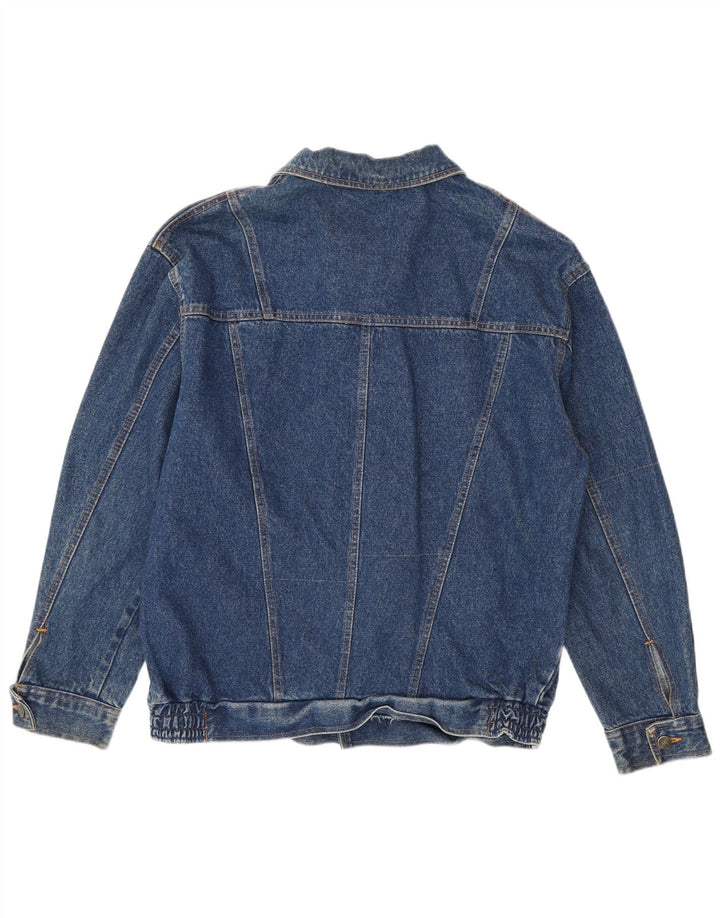 Vintage Herren Jeansjacke IT 48 Mittelblaue Baumwolle