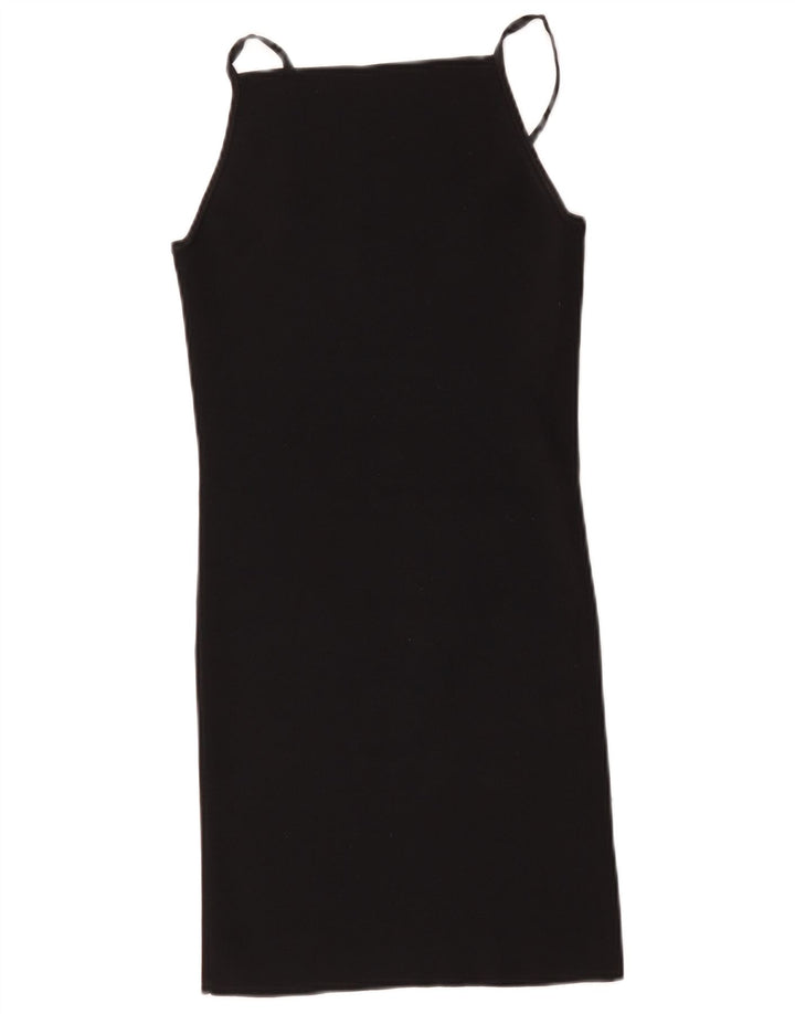 Zara Damen Slip Dress UK 8 Small Schwarz