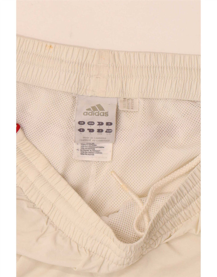 Adidas Herren Climalite Sportshorts, groß, weißes Farbblock-Polyester