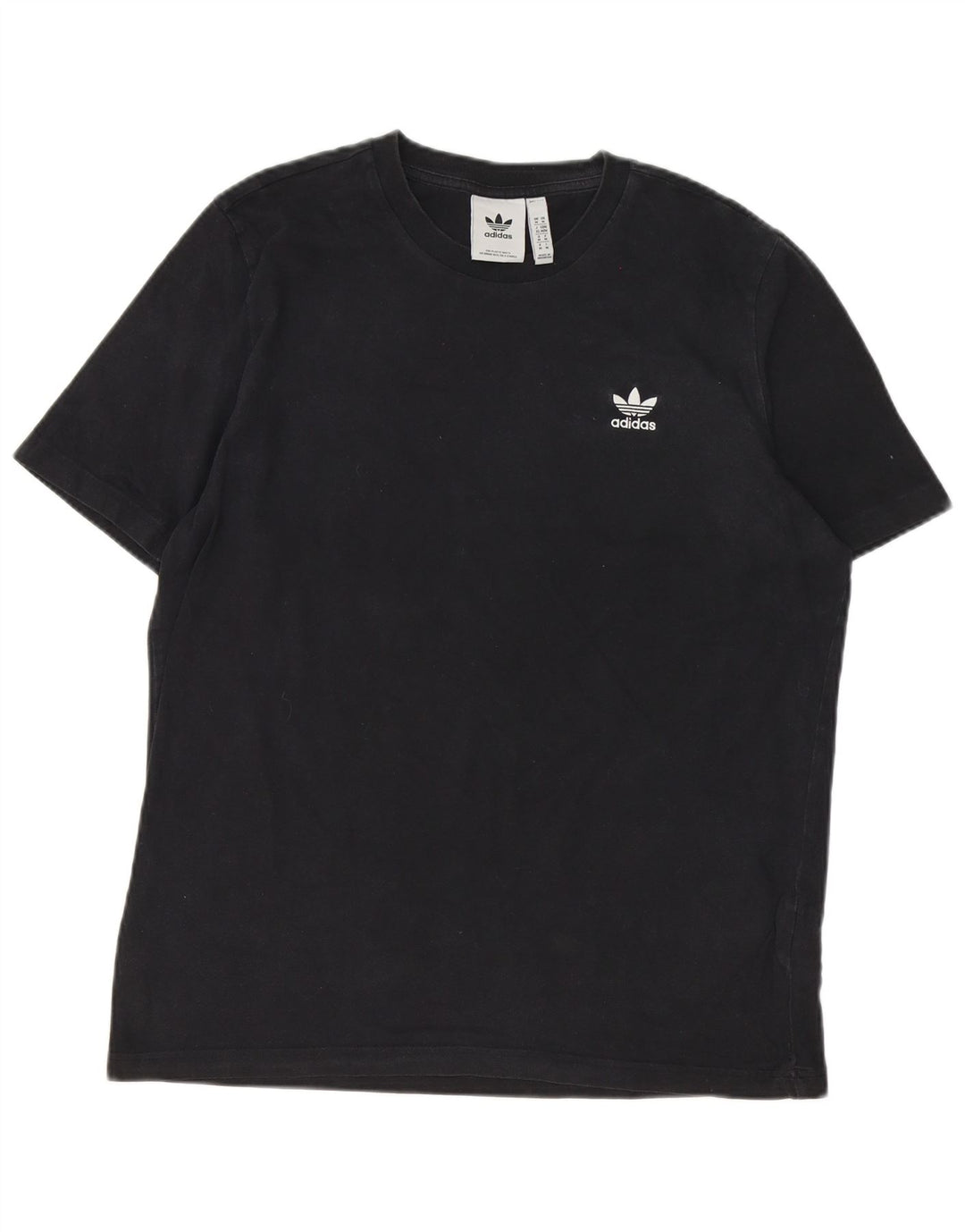 Adidas Herren T-Shirt Top Medium Schwarz Baumwolle