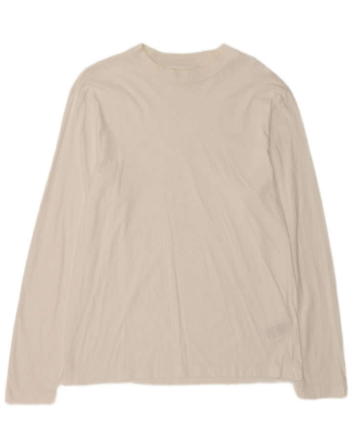 Calvin Klein Herren Top Langarm XL Weiße Baumwolle