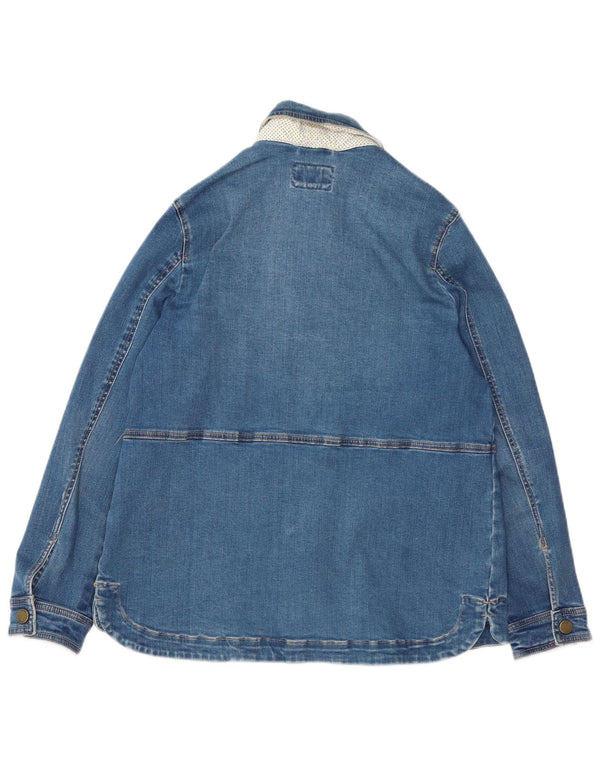 Joules Damen Jeansjacke UK 12 Mittelblaue Baumwolle