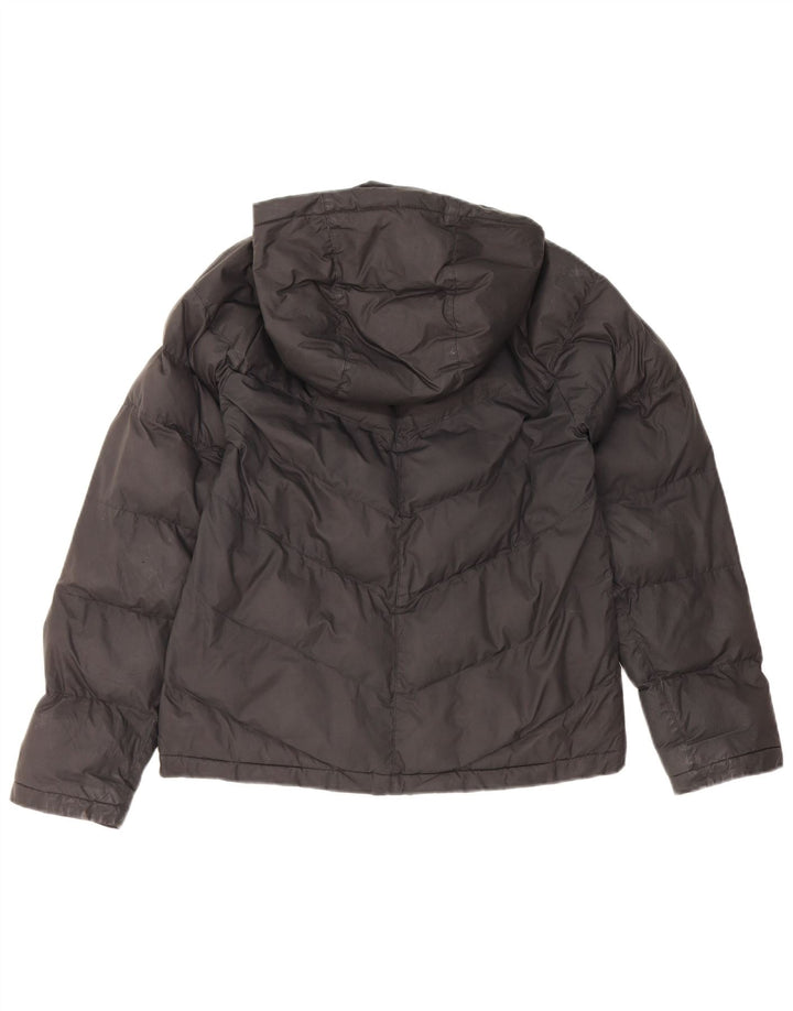 Nike Wattierte Jacke mit Kapuze für Jungen, 12–13 Jahre, Größe L, Schwarz, Polyester