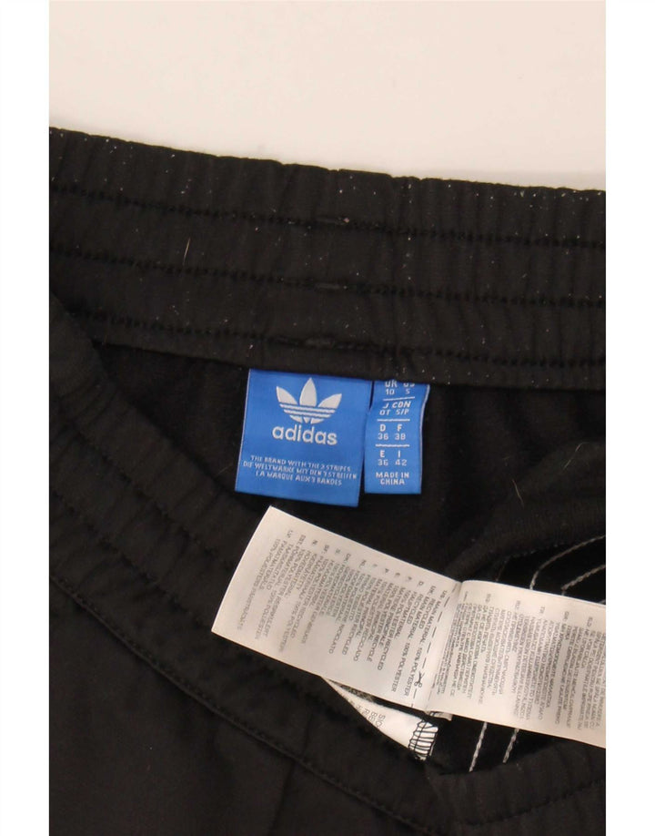 Adidas Damen Sportshorts UK 10 Small Schwarz Polyester
