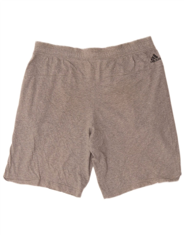 Adidas Herren Graphic Sport Shorts Mittelgrau gefleckte Baumwolle