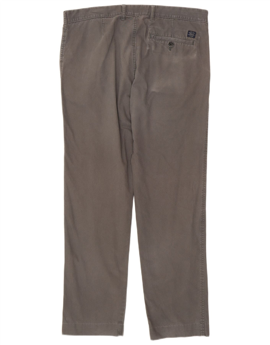 Marks & Spencer Herren gerade Chinohose W36 L30 graue Baumwolle