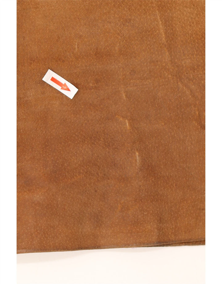 Pimkie Damen Wildleder Minirock IT 44 Medium W32 Braunes Leder