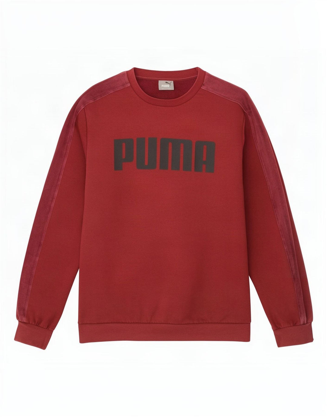 Puma Herren Grafik-Sweatshirt-Pullover aus mittlerer burgunderroter Baumwolle