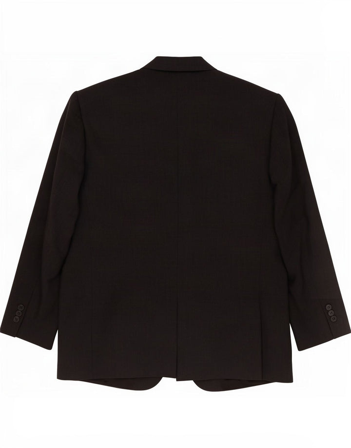 Marks & Spencer Herren-Blazer mit 3 Knöpfen, UK 42, Größe L, schwarze Wolle