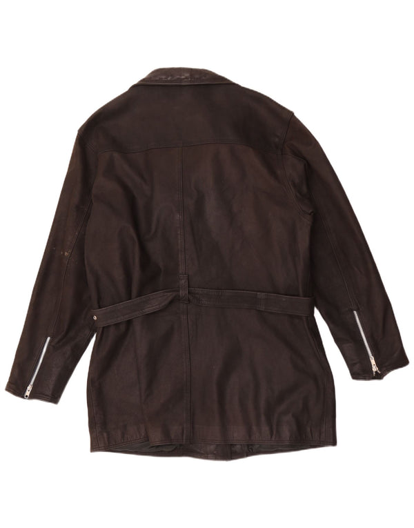 Vintage Damen Lederjacke UK 20 2XL Braun