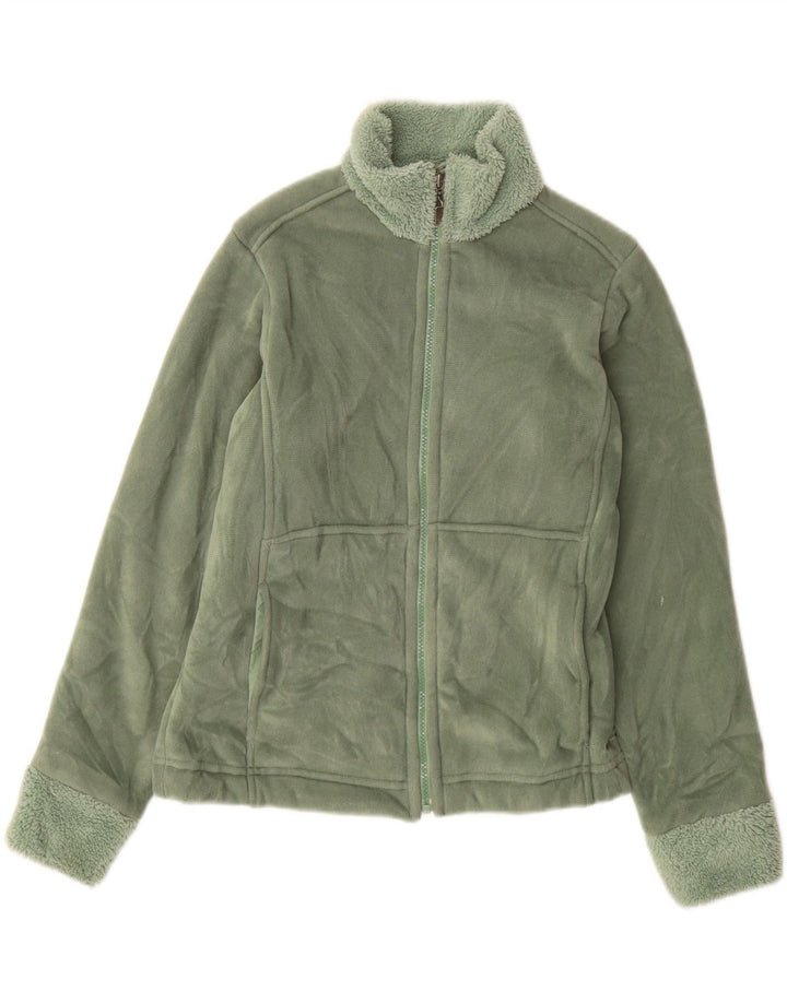 Patagonia Sherpa-Trainingsanzugoberteil für Damen, Gr. 10, Größe S, Grün, Polyester