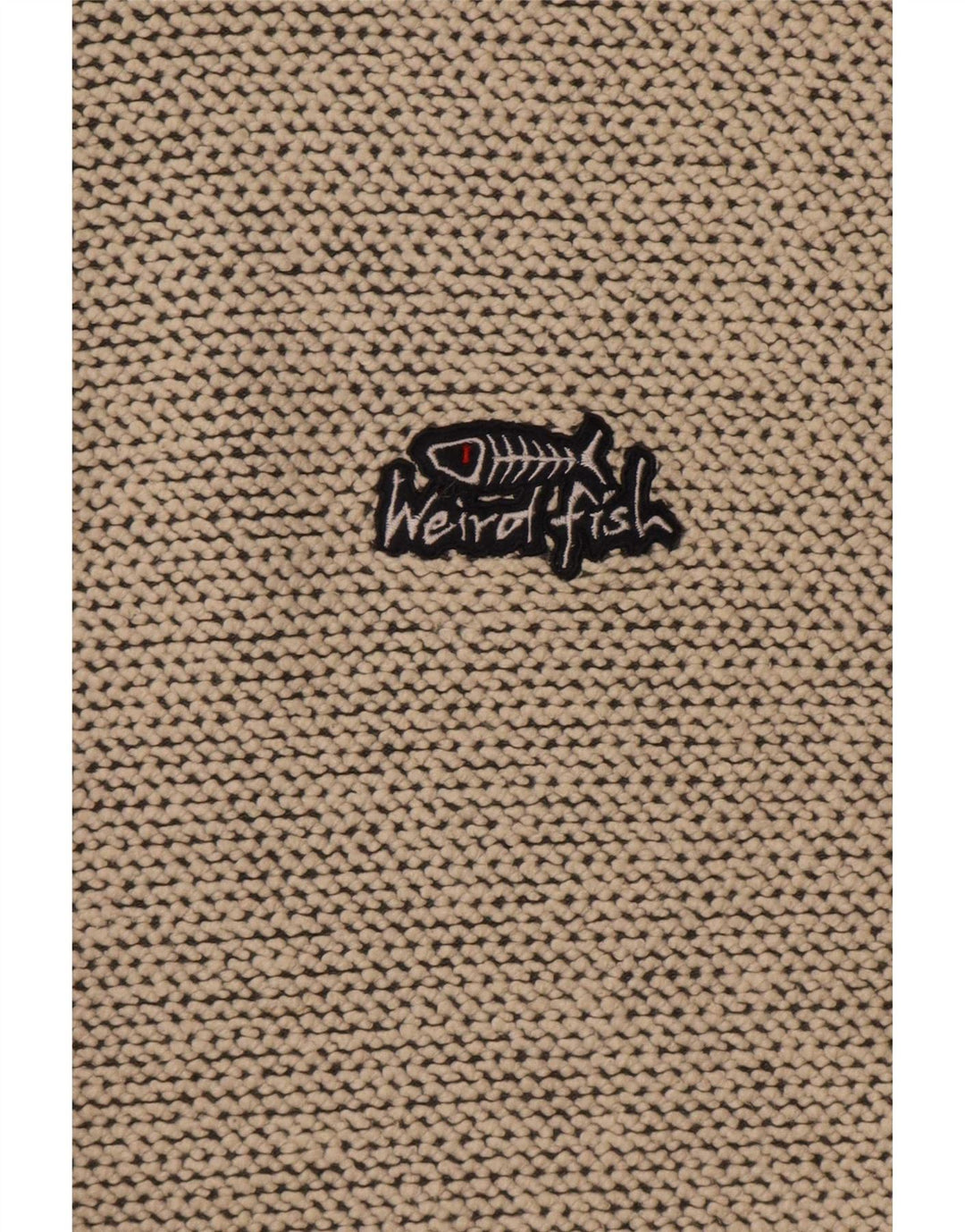 Weird Fish Herren-Sweatshirt mit Reißverschluss, XL, Beige, Baumwolle