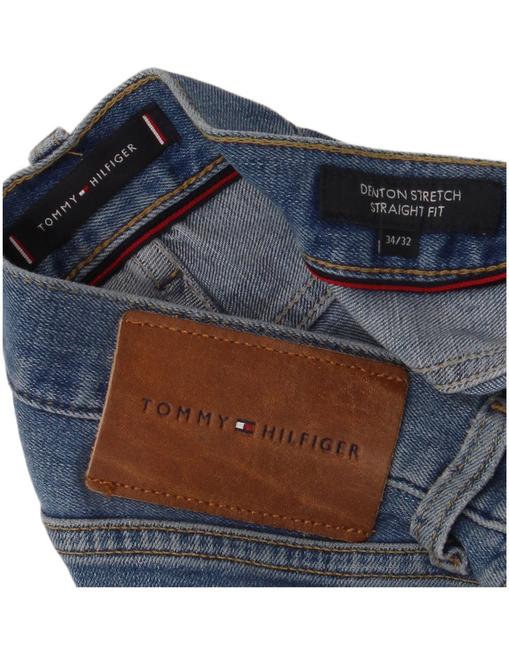 Tommy Hilfiger Herren Denton Straight Jeans W34 L32 Blau