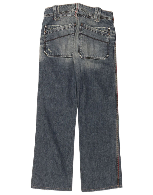 Diesel Damen Straight Jeans W29 L28 Blaue Baumwolle