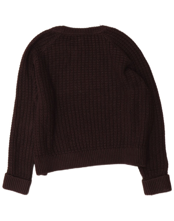 Topshop Damen-Pullover in Übergröße mit U-Boot-Ausschnitt, Gr. 40, Größe L, Schwarz, Acryl