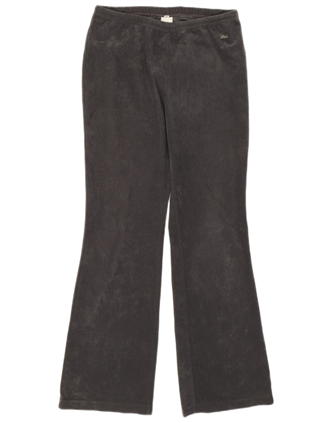ASICS Womens Velour Tracksuit Trousers UK 14 Medium  Grey