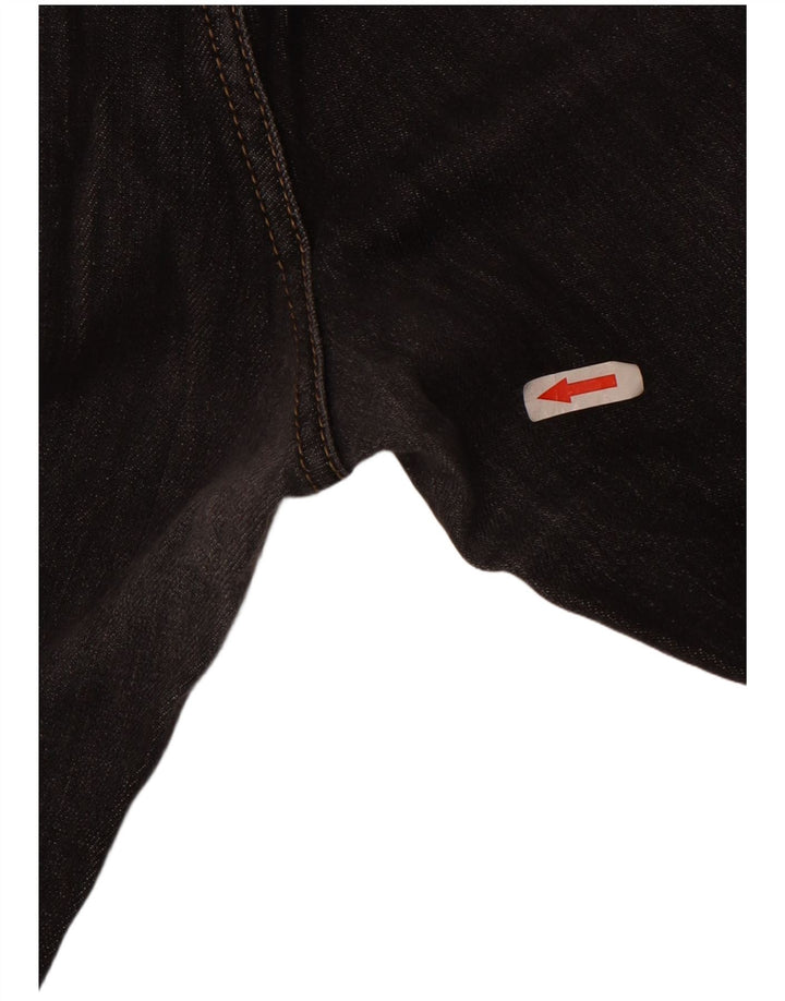 Benetton Herren Slim Jeans W36 L31 Schwarz