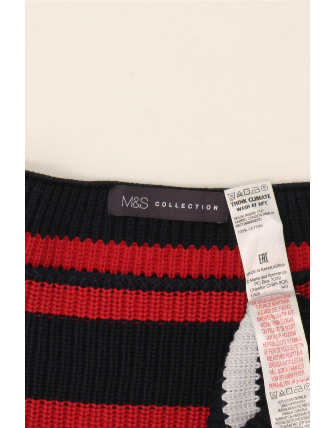 Marks & Spencer Damen-Pullover mit U-Boot-Ausschnitt, Gr. 14, mittelmehrfarbig