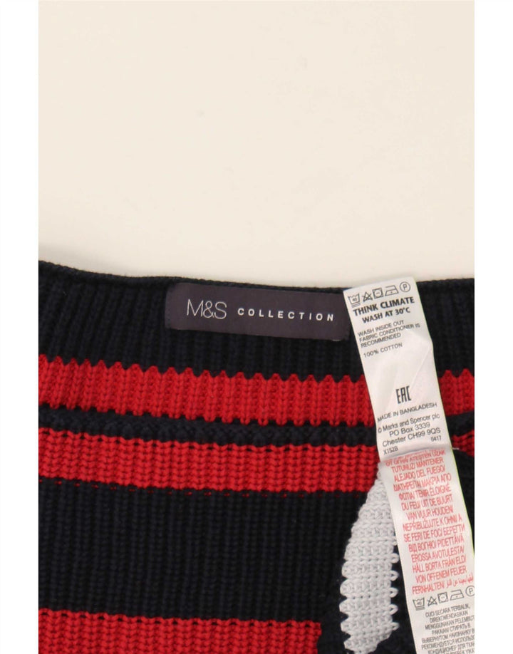 Marks & Spencer Damen-Pullover mit U-Boot-Ausschnitt, Gr. 14, mittelmehrfarbig