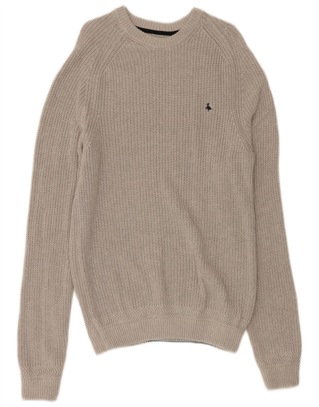 JACK WILLS Herren-Pullover mit U-Boot-Ausschnitt, XL, graue Baumwolle