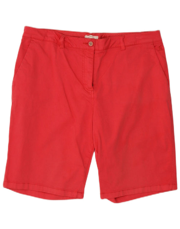 Joules Damen Chinoshorts UK 16 Large W37 Rosa Baumwolle