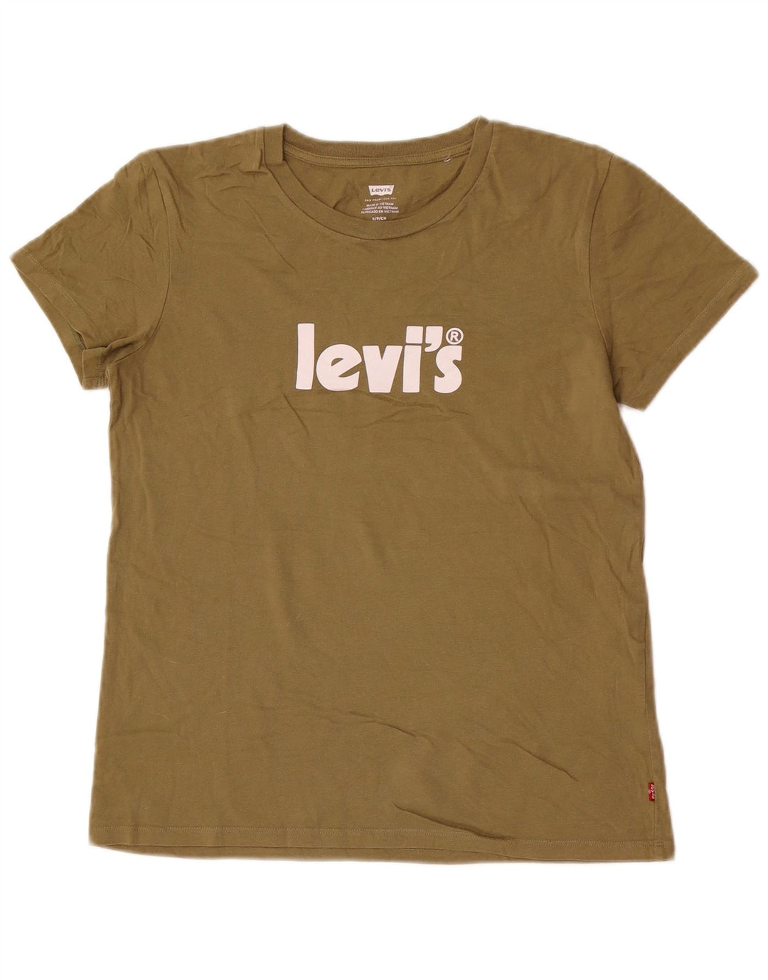 Levi's Herren-T-Shirt mit Grafik, Größe S, Khaki, Baumwolle