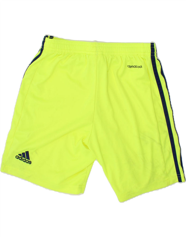 ADIDAS Boys Ajax Sport Shorts 9-10 Years Yellow Polyester Vintage Adidas and Second-Hand Adidas from Messina Hembry 