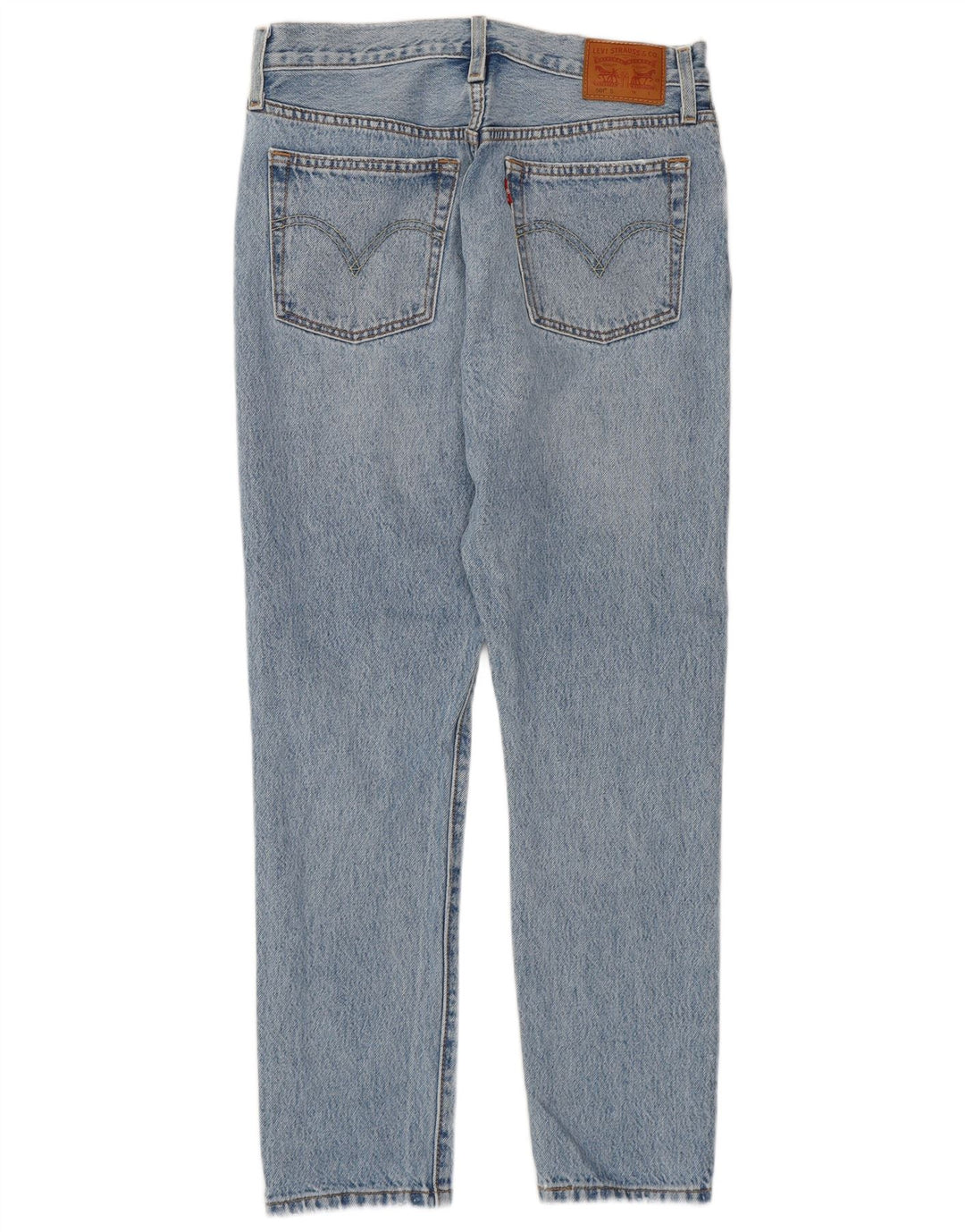 LEVI'S Damen 501 Distressed Slim Jeans W28 L28 Blaue Baumwolle