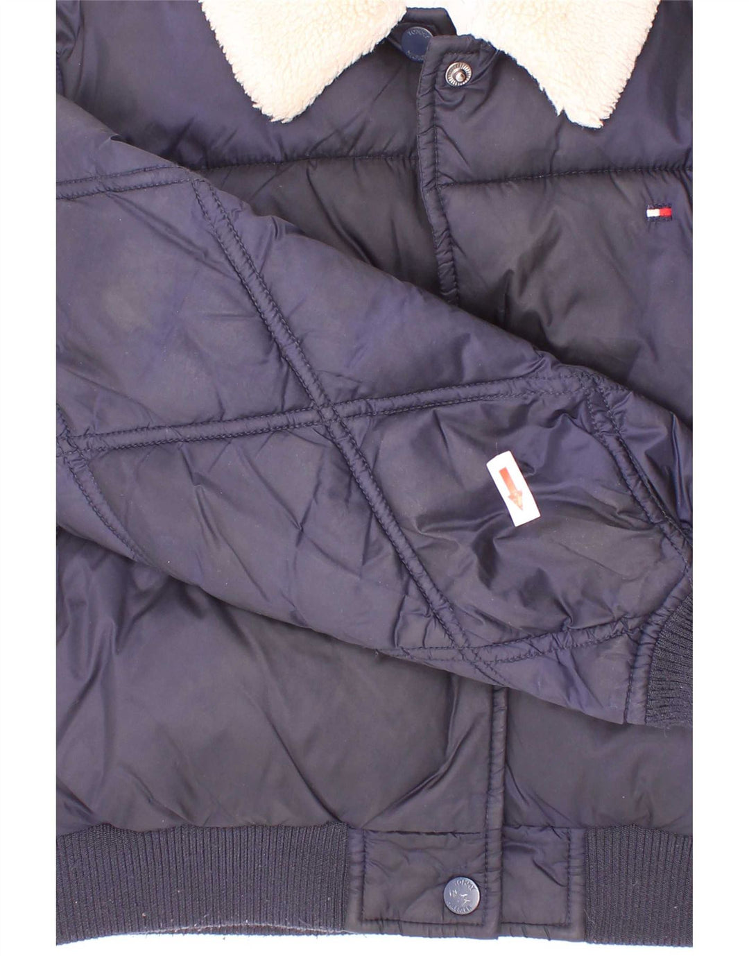 Tommy Hilfiger Wattierte Jacke für Mädchen, 7–8 Jahre, Marineblau, Polyester