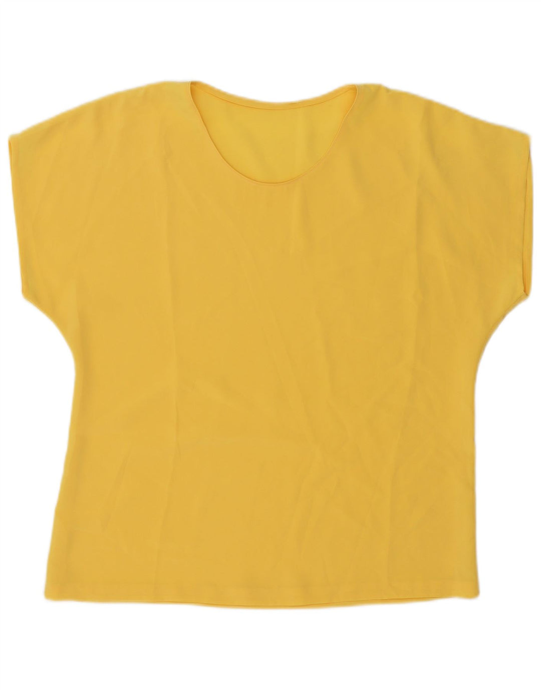 Vintage Damen Bluse Top UK 20 2XL Gelb