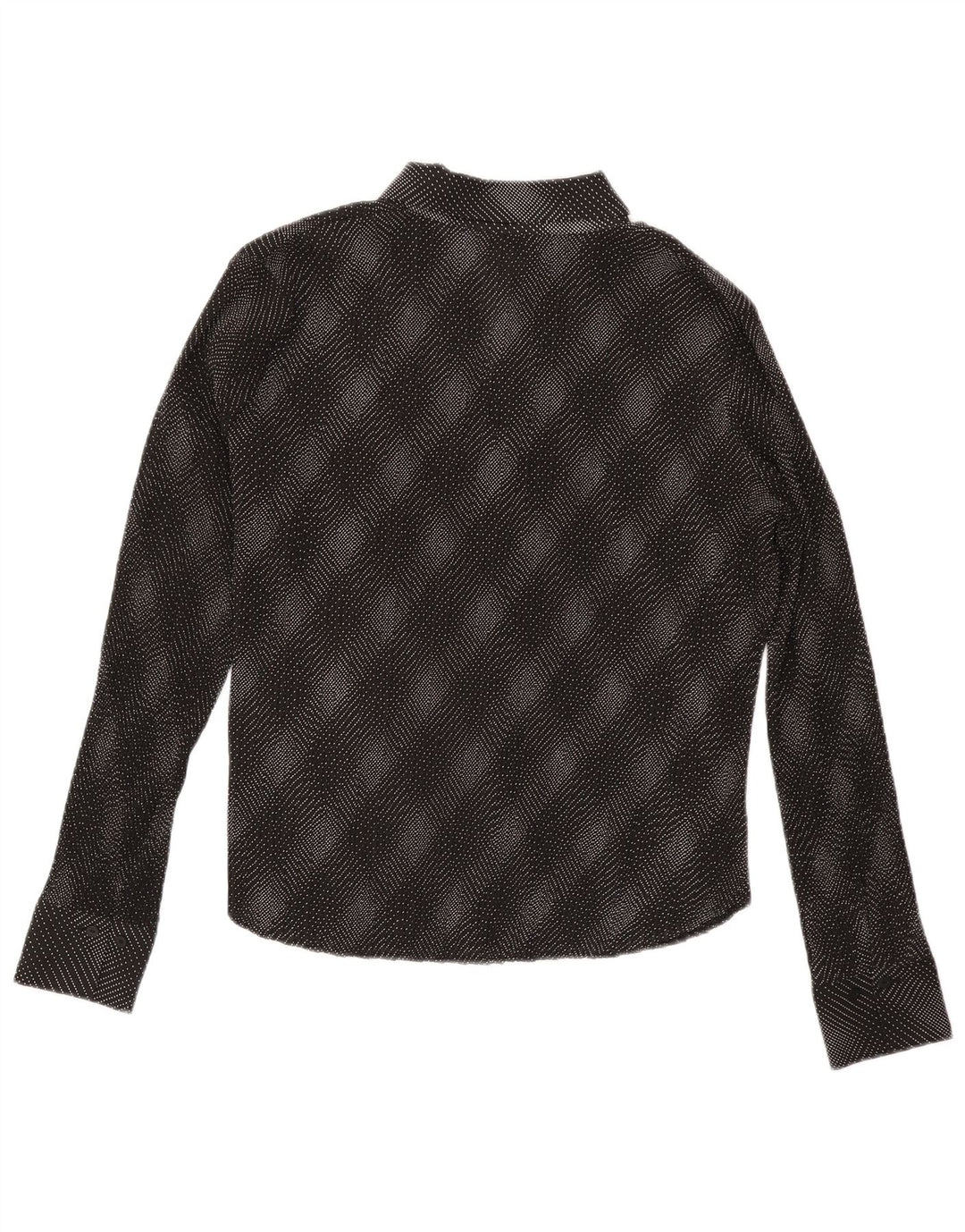 Marks & Spencer Damen-Hemdbluse, UK 20 2XL, schwarz kariertes Polyester