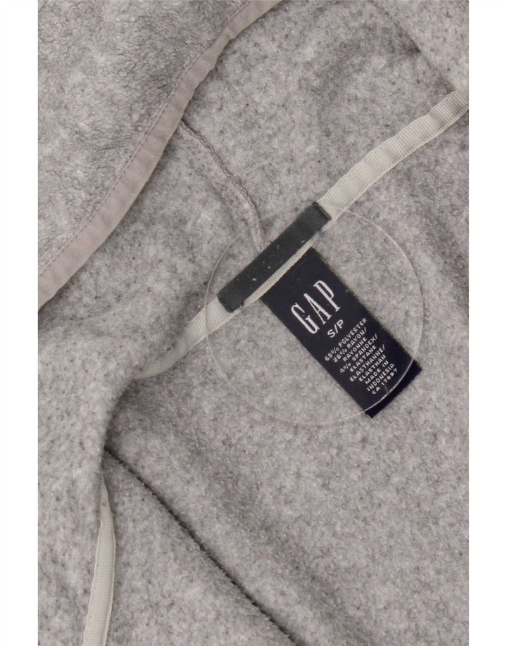 Gap Damen-Fleecejacke mit Kapuze, übergroß, UK 10, Größe S, Grau, Polyester