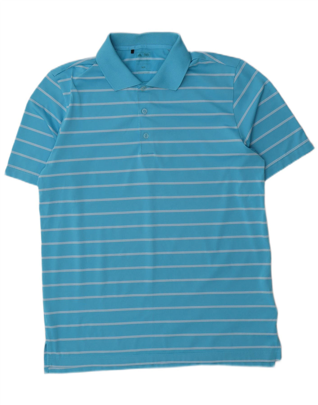 Adidas Herren Poloshirt Mittelblau gestreift Polyester