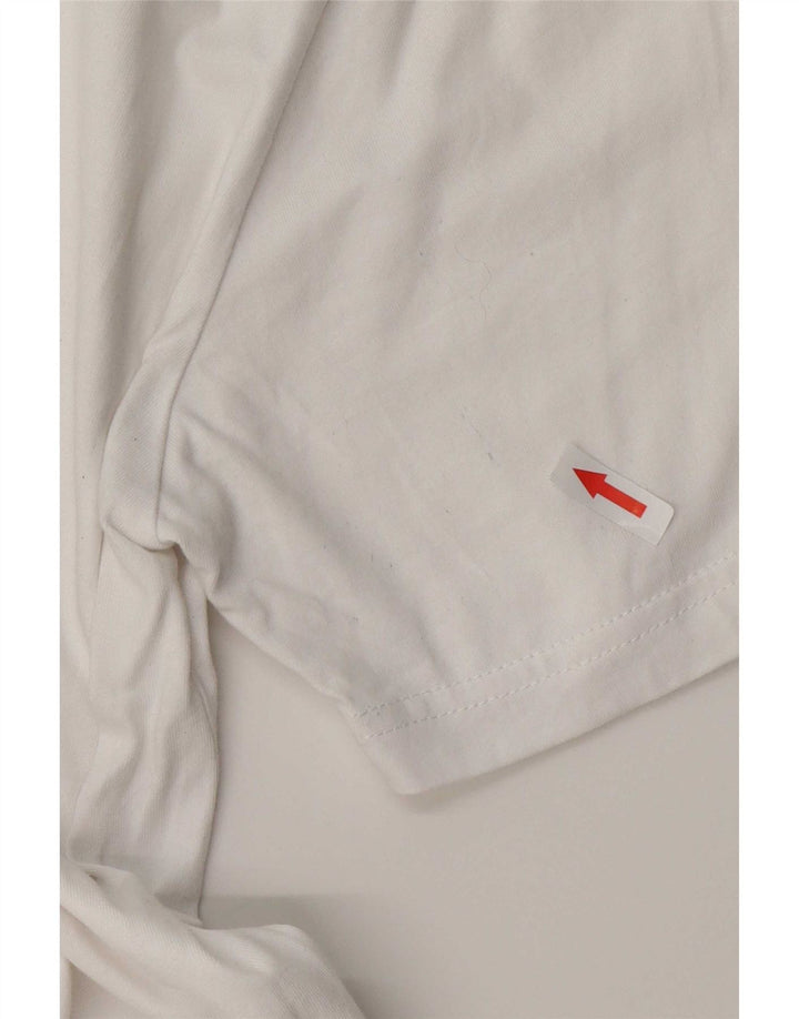 Nautica Herren-T-Shirt mit Grafik, Größe L, aus weißer Baumwolle
