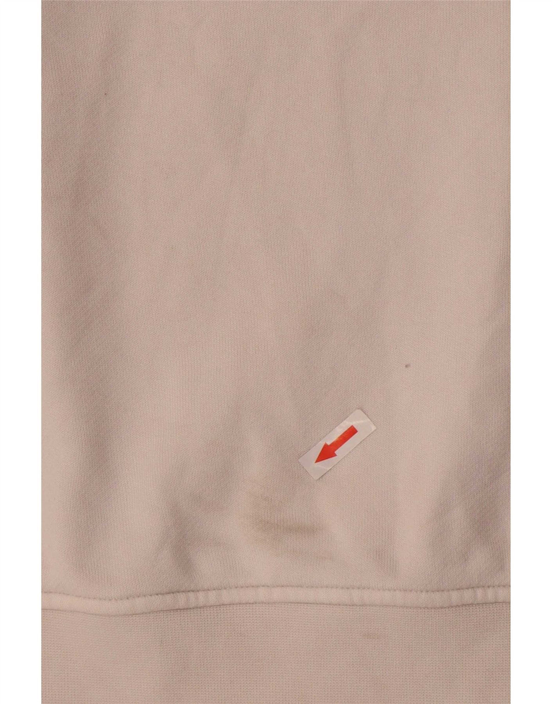 Adidas übergroßer Damen-Sweatshirt-Pullover, UK 10, Größe S, weiße Baumwolle