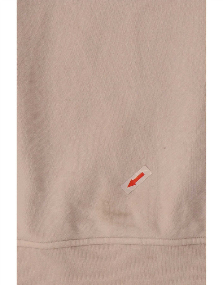 Adidas übergroßer Damen-Sweatshirt-Pullover, UK 10, Größe S, weiße Baumwolle