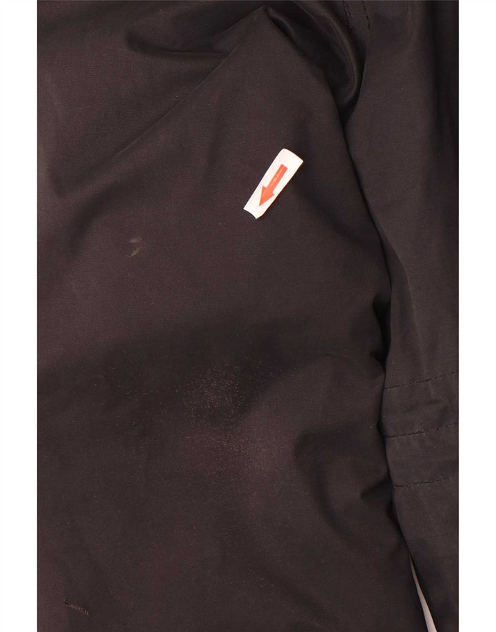 Superdry Damen-Parka mit Kapuze, UK 14, Größe L, Schwarz, Polyester