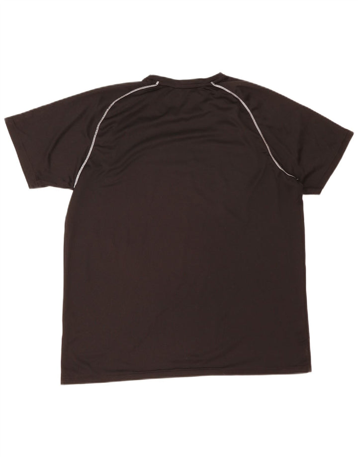 Mountain Warehouse IsoCool T-Shirt-Oberteil für Herren, Größe L, aus schwarzem Polyester