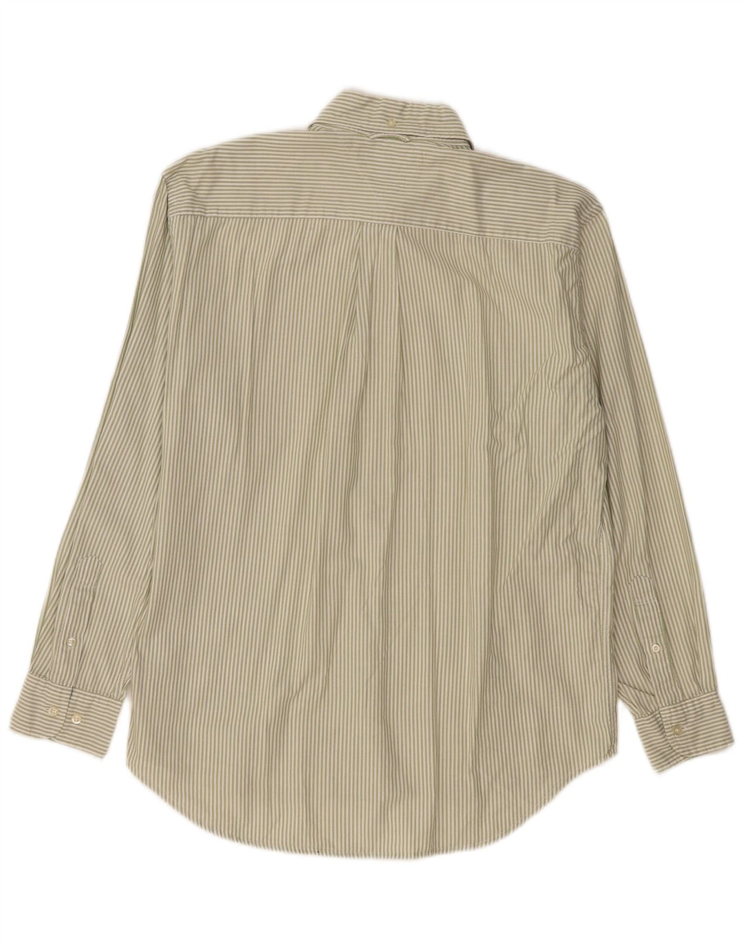 TOMMY HILFIGER Herrenhemd Medium Khaki Nadelstreifen Baumwolle