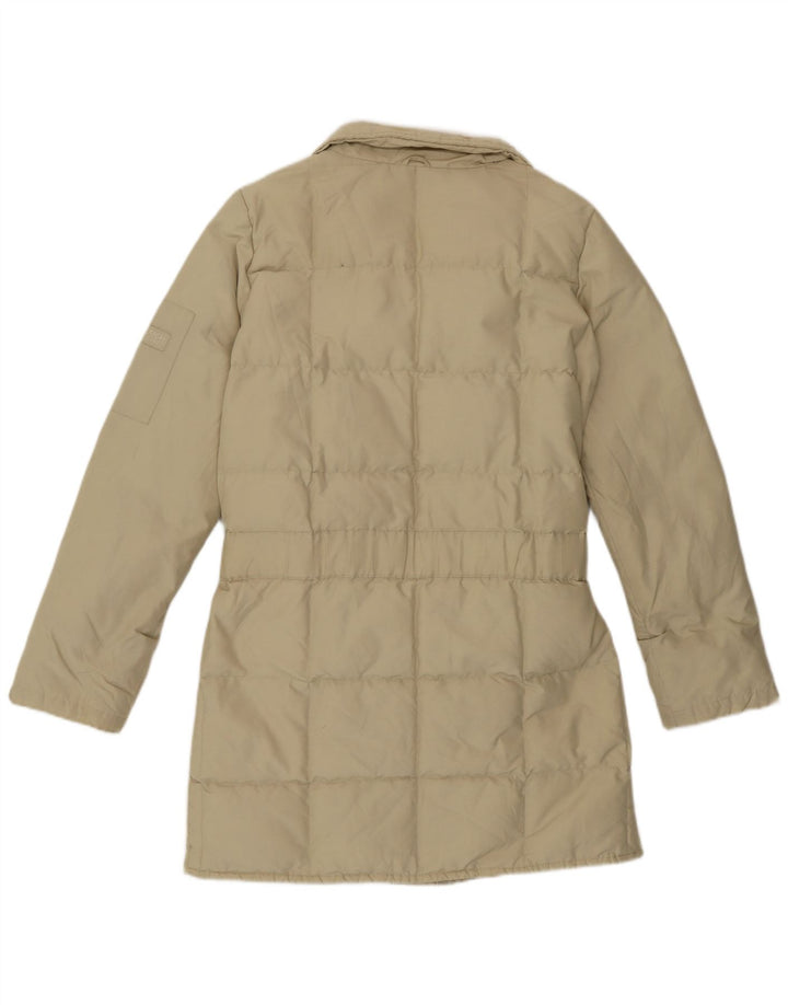 Woolrich Damen Loose Fit Wattierte Jacke UK 6 XS Beige Polyamid