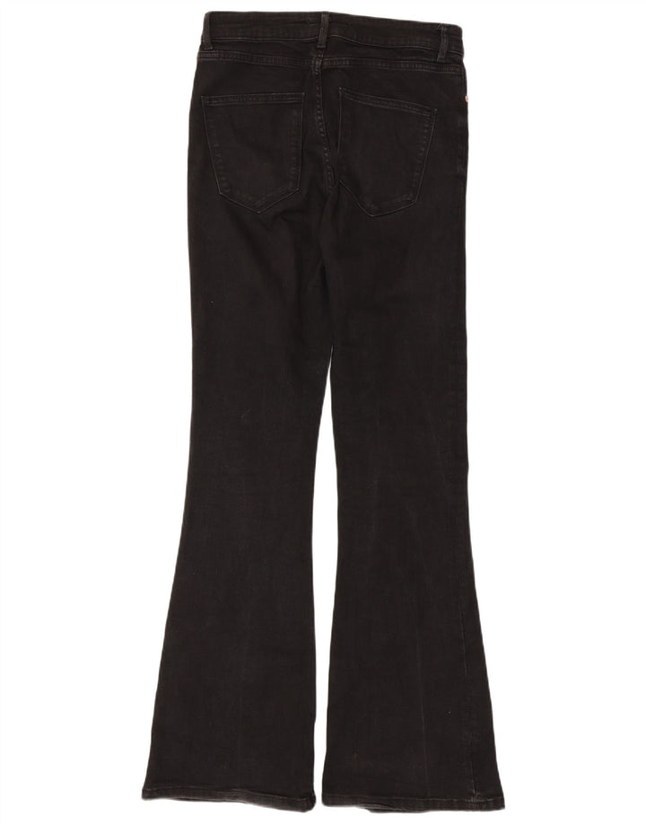 Zara Damen Schlagjeans EU 40 Medium W30 L33 Schwarze Baumwolle