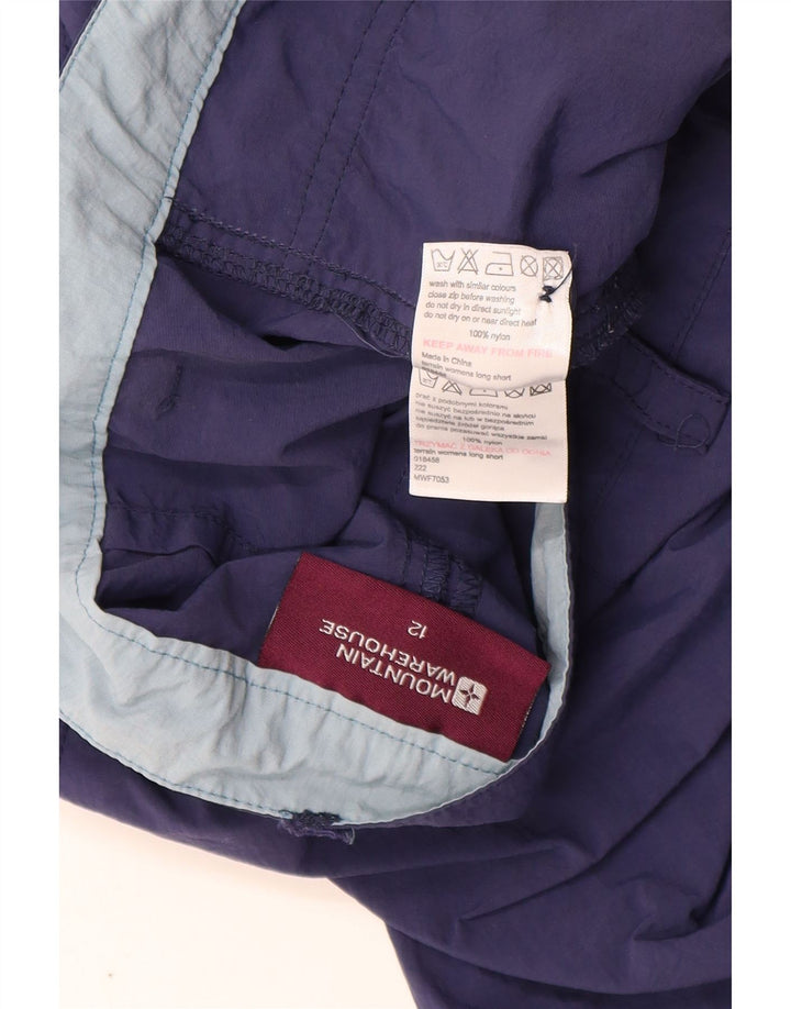 Mountain Warehouse Damen-Cargoshorts UK 12 Medium W32 Marineblaues Nylon