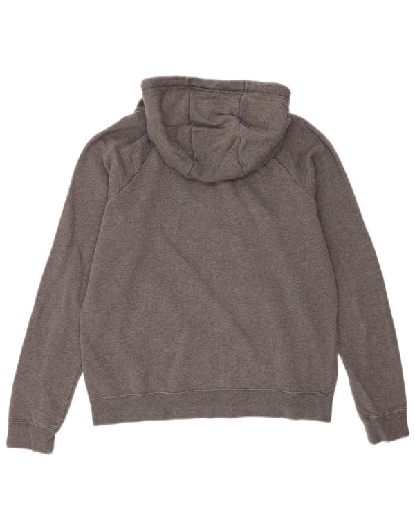 Nike Herren-Kapuzenpullover mit Reißverschluss, klein, graue Baumwolle