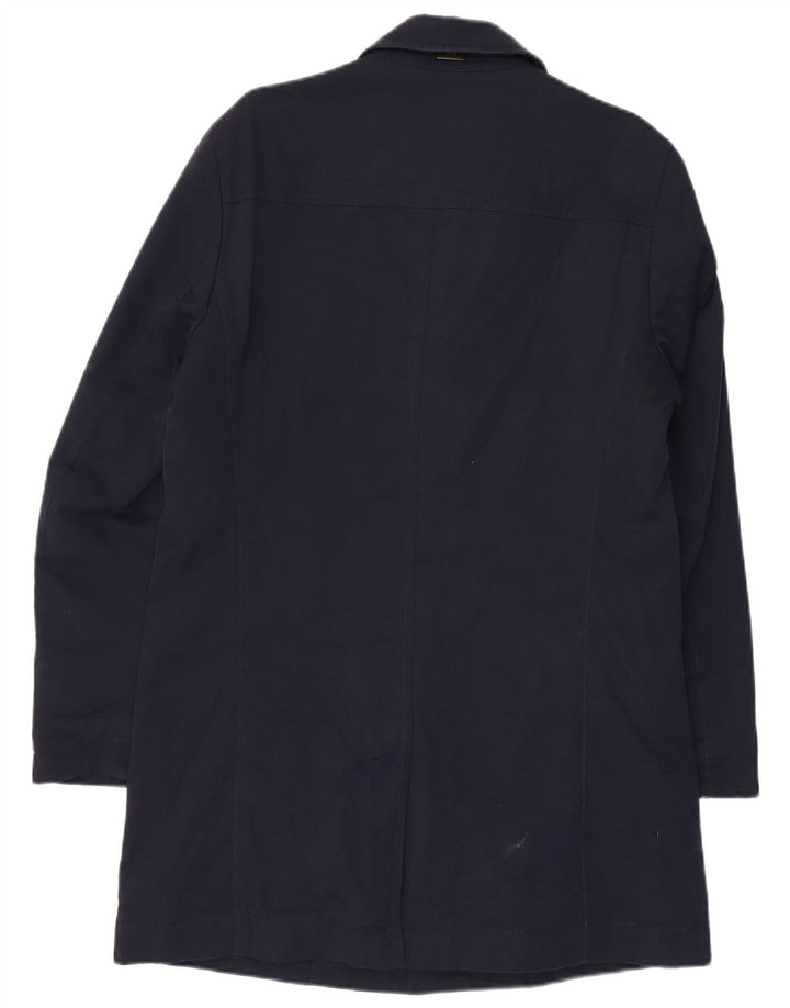 Hugo Boss Herrenmantel EU 46 Small Marineblau Polyamid