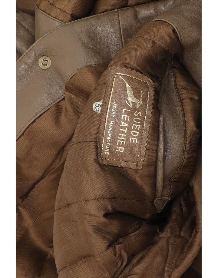 Vintage Herren Militärlederjacke IT 52 XL Braun